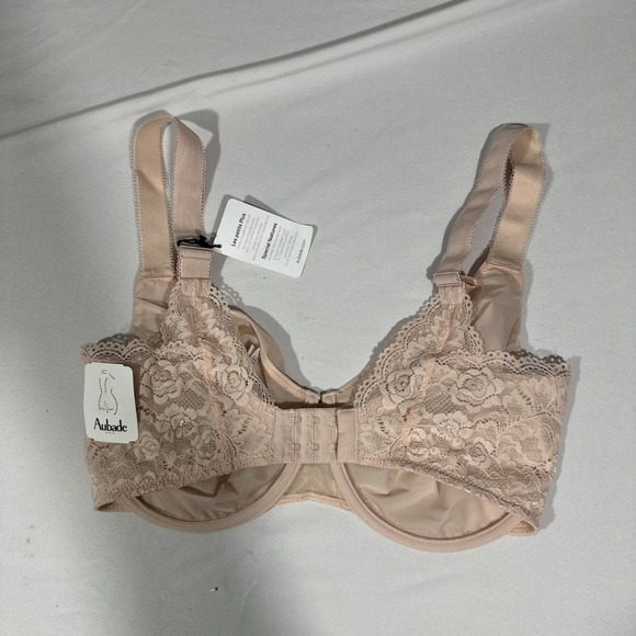 NWT Aubade [ 32G US‎ ] NK13 Underwire Lace Bra in Nude D'Ete #7012 - Picture 7 of 11